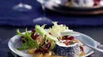Insalata d’inverno con caprino caldo e frutta Insalata d’inverno con caprino caldo e frutta