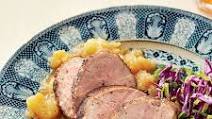 Honey-Glazed Pork Tenderloin with Homemade Applesauce Honey-Glazed Pork Tenderloin with Homemade Applesauce