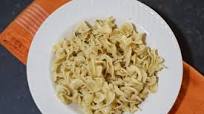 Eggs noodles with herb butter sauce Eggs noodles with herb butter sauce