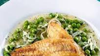 Gurnard with peas and cider Gurnard with peas and cider