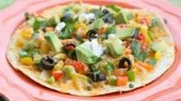 Open-Faced Enchilada Veggie Quesadillas Open-Faced Enchilada Veggie Quesadillas