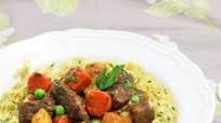 Beef Stew with Buttered Noodles Beef Stew with Buttered Noodles