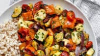 Roasted Mediterranean Vegetables and Halloumi Roasted Mediterranean Vegetables and Halloumi
