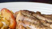 Sheet-Pan Pork Chops, Apple, & Cabbage Dinner Recipe by Tasty Sheet-Pan Pork Chops, Apple, & Cabbage Dinner Recipe by Tasty