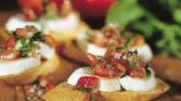 Fresh Mozzarella and Tomato Crostini Fresh Mozzarella and Tomato Crostini
