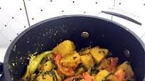 Kaddu Poi: Pumpkin Basale Leaves Curry Kaddu Poi: Pumpkin Basale Leaves Curry