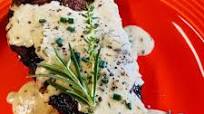 Steak with Herb Cream Sauce Steak with Herb Cream Sauce