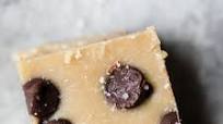No Bake Salted Tahini Cookie Dough Fudge No Bake Salted Tahini Cookie Dough Fudge