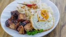 Grilled Pork Belly with Garlic Fried Rice and Fried Egg - Liempo Sinangag Itlog Grilled Pork Belly with Garlic Fried Rice and Fried Egg - Liempo Sinangag Itlog