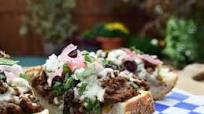 Greek Bread Pizza Greek Bread Pizza