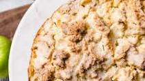 Irish Apple Cake with Warm Custard Sauce Irish Apple Cake with Warm Custard Sauce