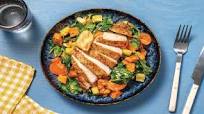 American-Spiced Pork Steaks with Roast Veggie Toss & Smokey Aioli American-Spiced Pork Steaks with Roast Veggie Toss & Smokey Aioli