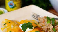 Shredded Chicken Enchiladas with Creamy Salsa Verde Shredded Chicken Enchiladas with Creamy Salsa Verde
