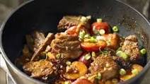 Braised pork with plums Braised pork with plums
