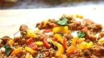 Keema Naan Pizza - Indian Ground Meat Pizza Keema Naan Pizza - Indian Ground Meat Pizza