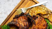 Brined Pork Chops with Grilled Pineapple Brined Pork Chops with Grilled Pineapple
