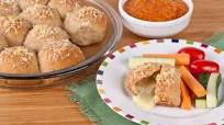 Pizza Bites with Tomato Dipping Sauce Pizza Bites with Tomato Dipping Sauce