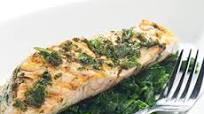 Salmon and Spinach with Balsamic Sauce Salmon and Spinach with Balsamic Sauce