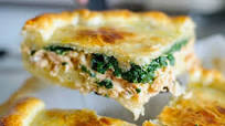 Salmon Pie with Potatoes & Spinach Salmon Pie with Potatoes & Spinach