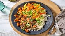 Teriyaki Pork Rice Bowl with a Crunchy Salad Teriyaki Pork Rice Bowl with a Crunchy Salad