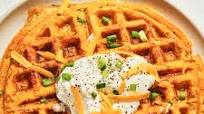Crispy Cheesy Potato Waffles Crispy Cheesy Potato Waffles