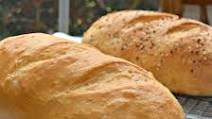 Italian Bread Baked on a Pizza Stone Italian Bread Baked on a Pizza Stone