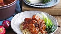 Chinese-style braised pork and plums Chinese-style braised pork and plums