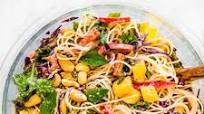 Mango Thai Noodle Salad with Sesame Ginger Dressing Mango Thai Noodle Salad with Sesame Ginger Dressing