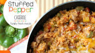 One Pot Stuffed Pepper Casserole One Pot Stuffed Pepper Casserole