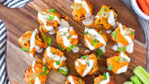 Keto + Whole30 Buffalo Chicken Meatballs (with almond flour) Keto + Whole30 Buffalo Chicken Meatballs (with almond flour)