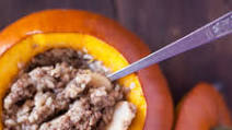 Ground Beef Dinner in a Pumpkin Ground Beef Dinner in a Pumpkin