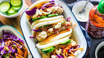 Crispy Chicken Bao Buns with Asian Slaw Crispy Chicken Bao Buns with Asian Slaw