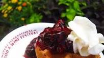 Belgian Waffles With Berry Compote and Whipped Cream Belgian Waffles With Berry Compote and Whipped Cream
