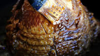 Orange, Brown Sugar Glazed Ham Orange, Brown Sugar Glazed Ham