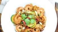 Spicy Korean noodles with shrimp Spicy Korean noodles with shrimp