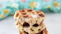 Cinnamon roll waffles Cinnamon roll waffles