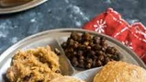 Halwa Poori Chana Prasad Halwa Poori Chana Prasad