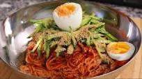 Bibim-guksu (Spicy mixed noodles) Bibim-guksu (Spicy mixed noodles)