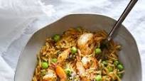 Toasted Orzo Skillet With Shrimp Toasted Orzo Skillet With Shrimp