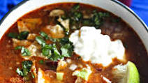 Slow-Cooker Chicken Tortilla Soup With All the Fixings Recipe Slow-Cooker Chicken Tortilla Soup With All the Fixings Recipe