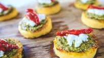Pesto, Goat Cheese & Sundried Tomato Appetizer Pesto, Goat Cheese & Sundried Tomato Appetizer
