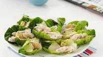 Chicken caesar lettuce cups Chicken caesar lettuce cups