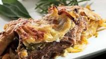 Lidia's Layered Casserole with Beef, Cabbage and Potatoes Lidia's Layered Casserole with Beef, Cabbage and Potatoes