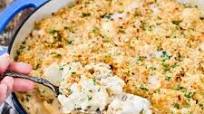 Cheesy Vegan Cauliflower Casserole Cheesy Vegan Cauliflower Casserole
