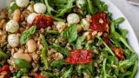 Farro Salad with Basil Vinaigrette Farro Salad with Basil Vinaigrette