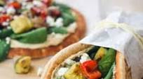 Roasted Zucchini and Hummus Pita Sandwiches Roasted Zucchini and Hummus Pita Sandwiches