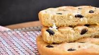 Kalamata Olive & Mozzarella Focaccia Kalamata Olive & Mozzarella Focaccia