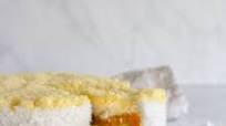 Korean Pumpkin Rice Cake with Mung Bean Crumble, Nokdu Hobaktteok, 녹두호박떡 Korean Pumpkin Rice Cake with Mung Bean Crumble, Nokdu Hobaktteok, 녹두호박떡