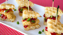 Spicy Chicken & Waffle Bites Spicy Chicken & Waffle Bites