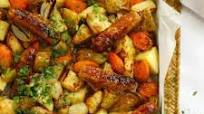 Simple Sticky Sausage Tray Bake Simple Sticky Sausage Tray Bake